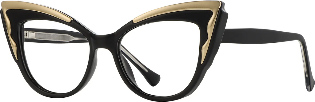AURA cat-eye frames side angle view