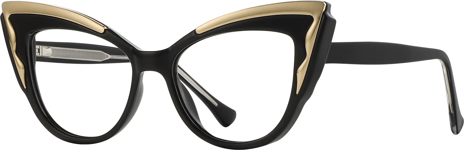 AURA cat-eye frames side angle view