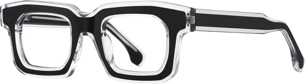 HAPOOR square eyewear - three-quarter view