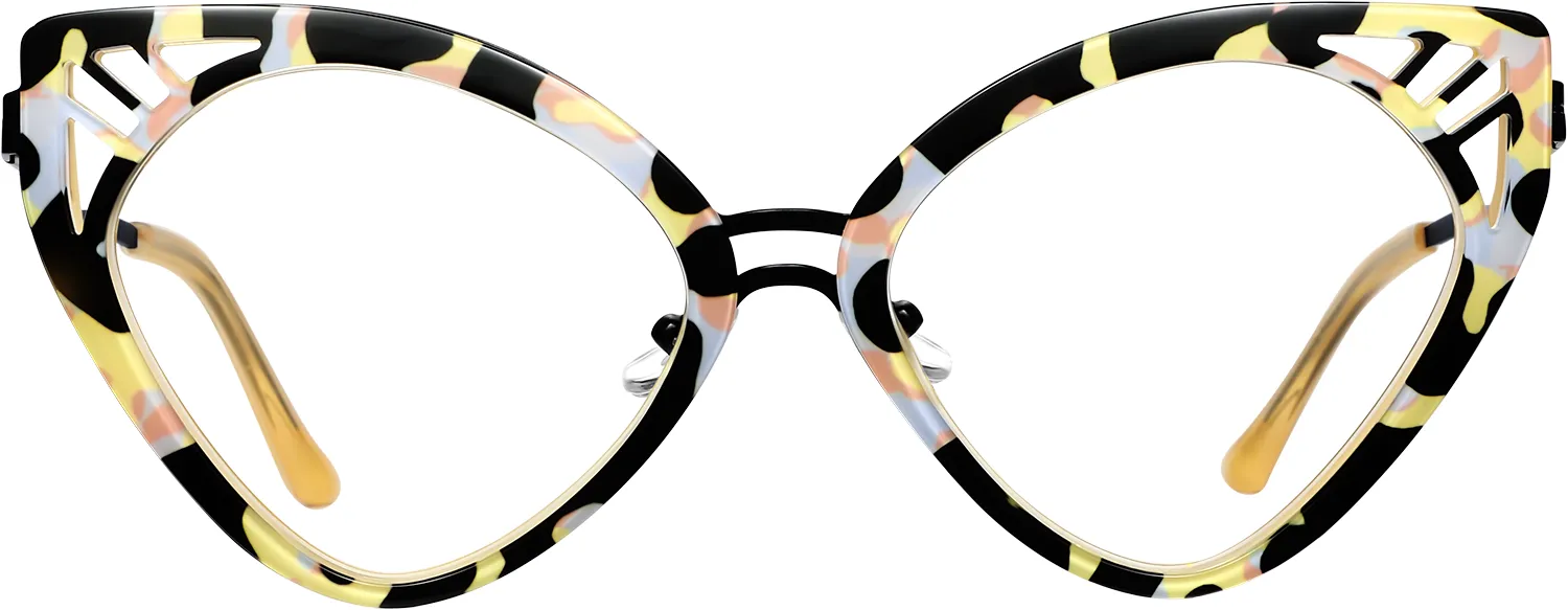 Maya cat-eye optical frame — front view