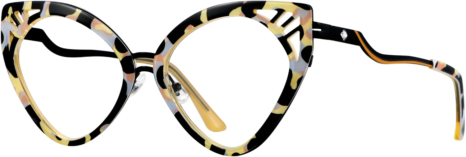 Maya cat-eye optical frame — three-quarter view