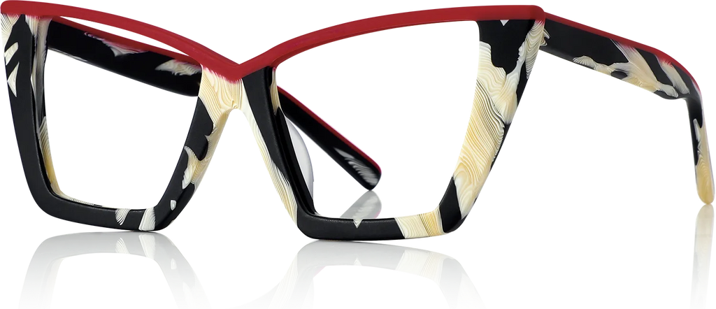 MONARCH bold cat-eye acetate eyewear frames by J FRED LUXE — front view