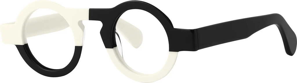 DUALITY round two-tone acetate eyewear frames by J FRED LUXE